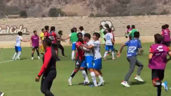 VIDEO l Conato de bronca marca triunfo de Rayados Sub-21 ante Atlas