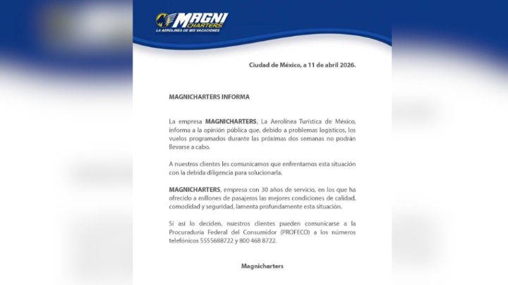 Suspende Magnicharters vuelos por problemas logísticos durante dos semanas