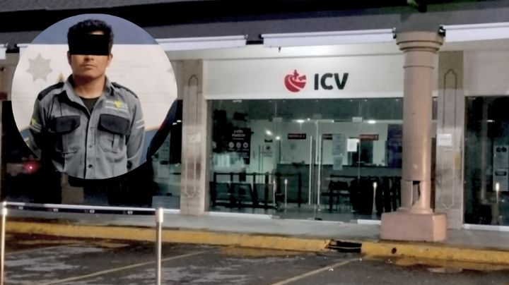 Detienen a guardia por intentar robar caja fuerte de oficinas del ICV en Guadalupe