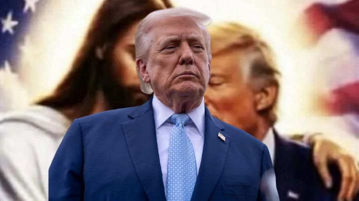 Comparte Trump imagen junto a Jesucristo hecha con IA