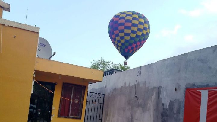 Revelan quién viajaba en el globo aerostático que aterrizó de sorpresa en Montemorelos