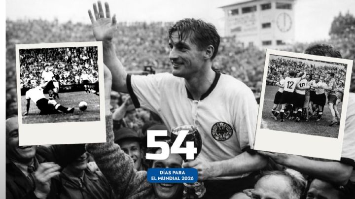 A 54 días del Mundial 2026: El Milagro de Berna. Alemania le gana a Hungría la Final de Suiza 54