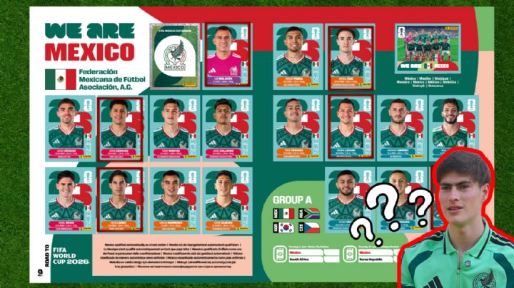 Panini revela a la Selección Mexicana para el álbum del Mundial 2026 con errores y ausencias relevantes
