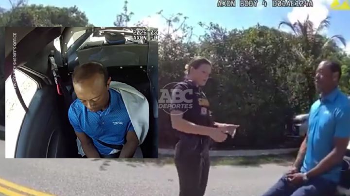 VIDEO | Así arrestaron a Tiger Woods tras accidente en Florida