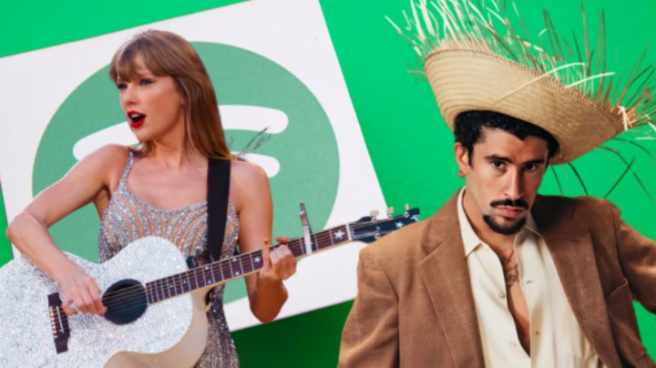 Taylor Swift y Bad Bunny son 'los más escuchados' de la historia de Spotify