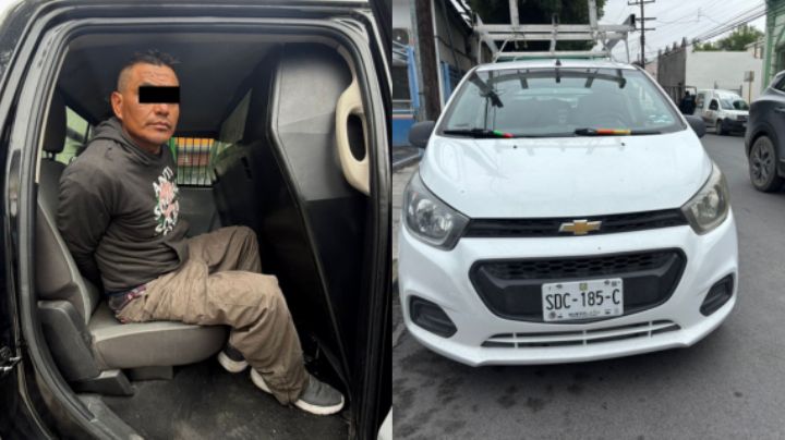 Detienen a hombre por manejar auto robado en Monterrey