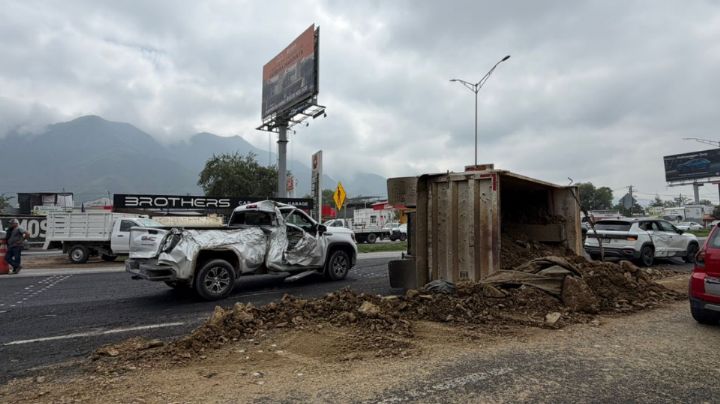 Caos en la Carretera Nacional: Camión vuelca y choca con varios vehículos