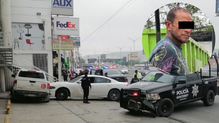 Video: Hombre roba camioneta y desata persecución en avenida Ruiz Cortines, en Monterrey