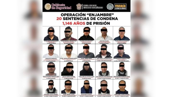 Operación Enjambre: Dictan más de mil años de cárcel contra exfuncionarios de Edomex