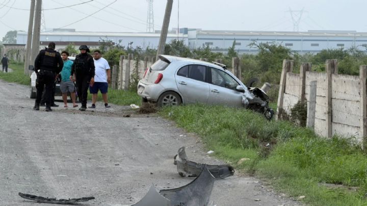 Accidente vial en Escobedo deja a mujer embarazada con lesiones leves