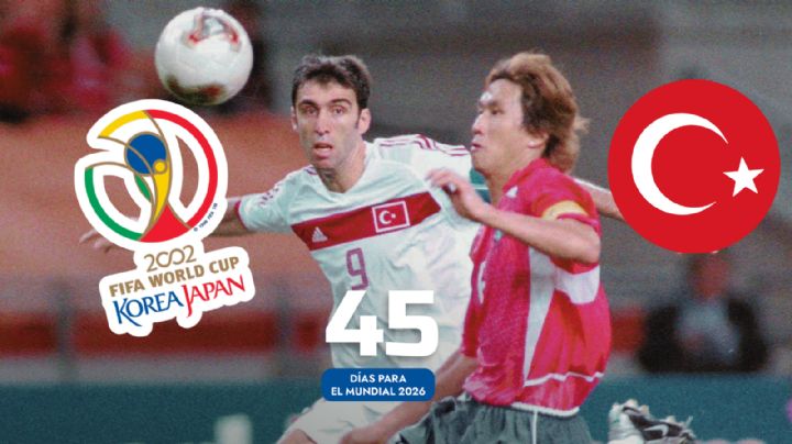 A 45 días del Mundial 2026: Hakan Sukur anotó el gol más rápido en la historia de los Mundiales