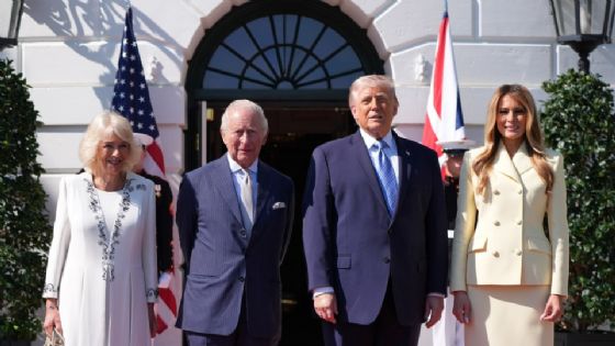Trump recibe a los reyes Carlos III y Camila en la Casa Blanca