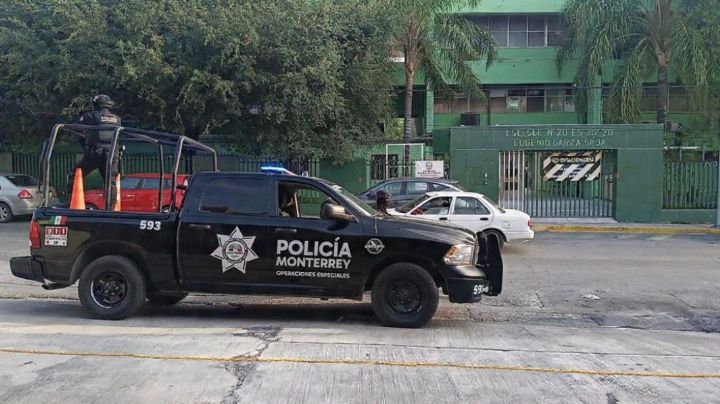 Operativo por presunto tiroteo en secundaria de Monterrey