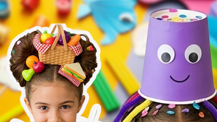 Peinados locos para Día del Niño con cosas que ya tienes en casa