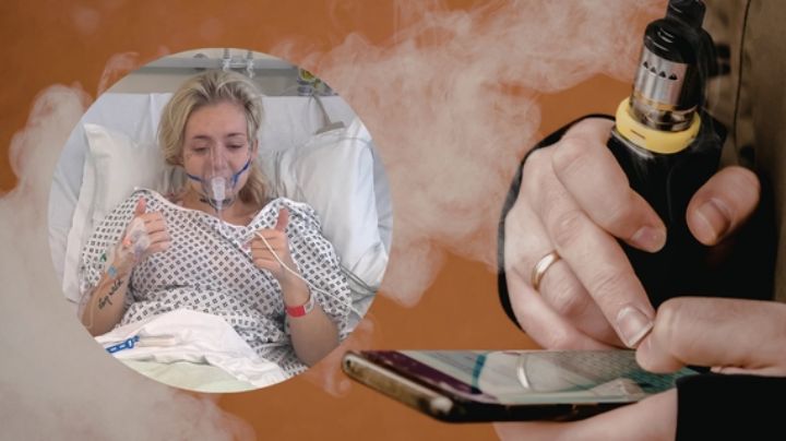 Mujer usó vapeador durante 7 años y termina con diagnóstico mortal