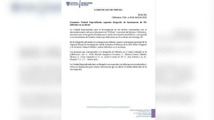 Unidad Especializada desmiente imagen de supuestos agentes de EU en Chihuahua