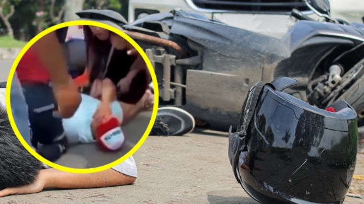 “No se puede morir sin darme la clave del celular”: mujer causa tensión en accidente