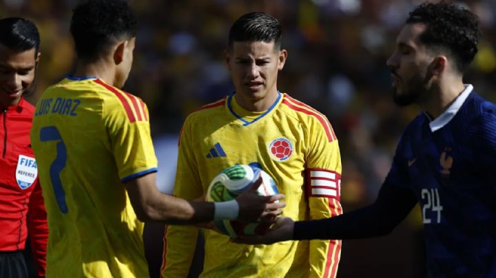 Federación Colombiana reporta deshidratación severa de James Rodríguez tras fecha FIFA