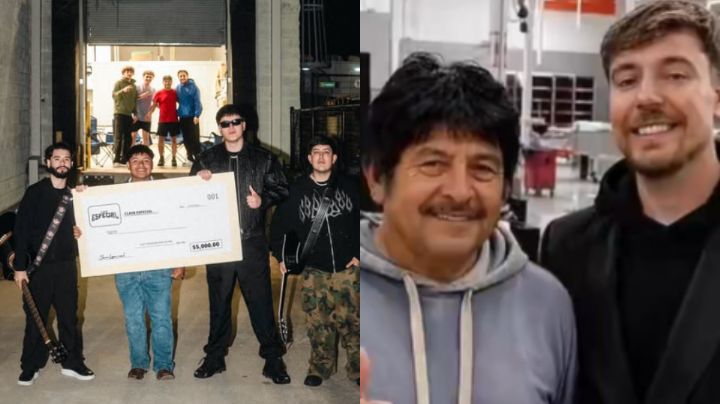Banda 'Clave Especial' dona dinero a hijo de Juan, mexicano en reto de MrBeast