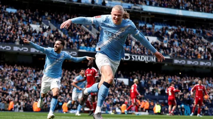 Haaland firma 'hat trick' y el Manchester City avanza a Semifinales de FA Cup