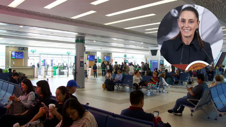 ‘Aunque no les guste’: Sheinbaum presume tráfico de pasajeros en el AIFA