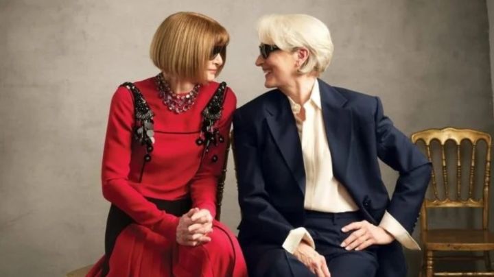 Meryl Streep y Anna Wintour recrean el universo de El diablo viste a la moda en histórica portada