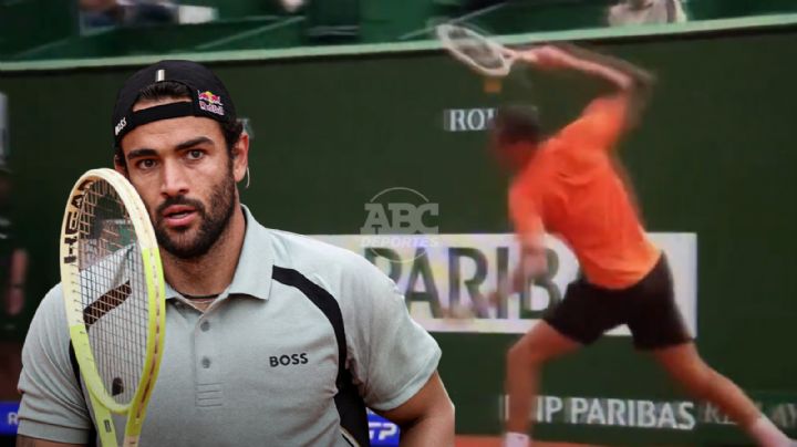 Matteo Berrettini elimina a Daniil Medvedev con doble 6-0 y el ruso rompe su raqueta en Montecarlo