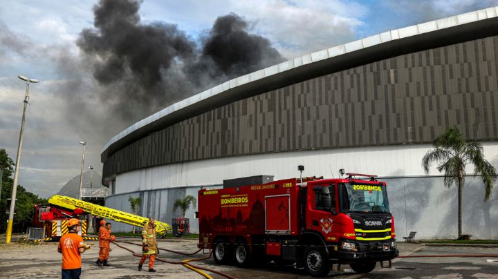 Incendio destruye parte del velódromo olímpico de Río de Janeiro
