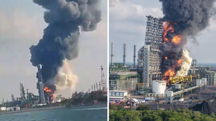 Se registra incendio en refinería de Dos Bocas