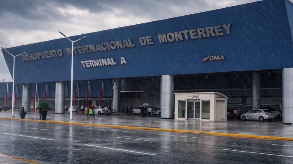 Mal clima desvía vuelos con destino a Monterrey