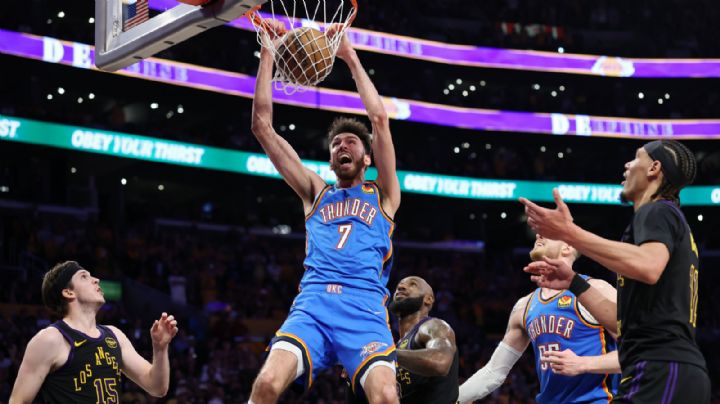 Los Thunder barren a los Lakers y avanzan con un 4-0 en las Semifinales de la NBA