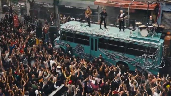 U2 aparece de sorpresa en el Centro Histórico para grabar video musical