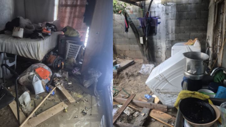 Inmobiliaria deja obra inconclusa y casas terminan inundadas en Juárez, NL