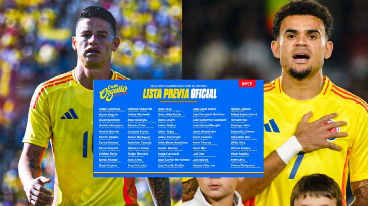 Luis Díaz y James Rodríguez lideran la prelista de Colombia para el Mundial de 2026
