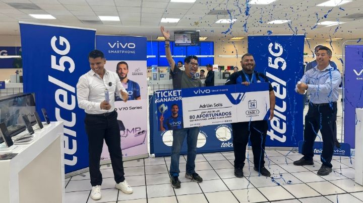 Vivo Smartphone celebra el primer ganador de #vivoElFutbol en Telcel