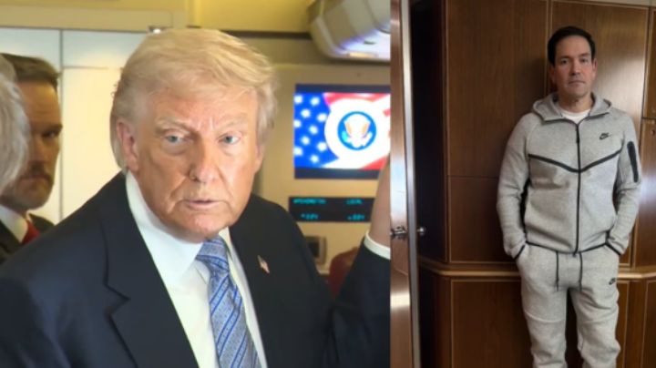 'Se veía muy bien' Trump habla de foto de Marco Rubio con ropa deportivo de Maduro