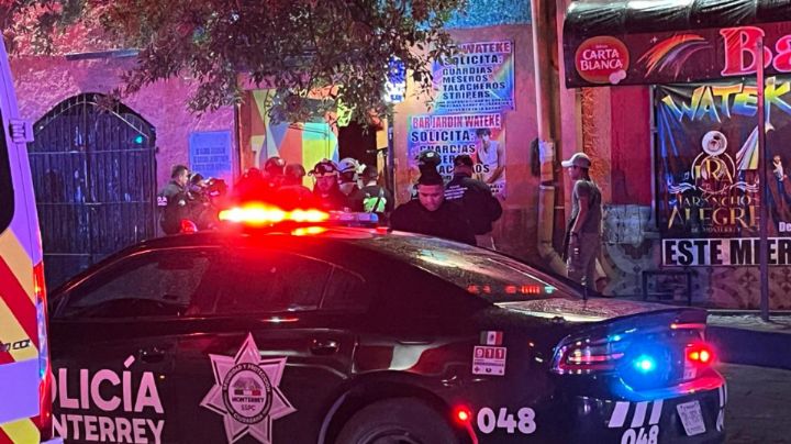 Ataque armado afuera de bar en el Centro de Monterrey deja un muerto y un lesionado
