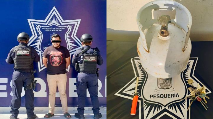 Detienen a hombre que intentó incendiar su casa con su pareja e hijo, en Pesquería