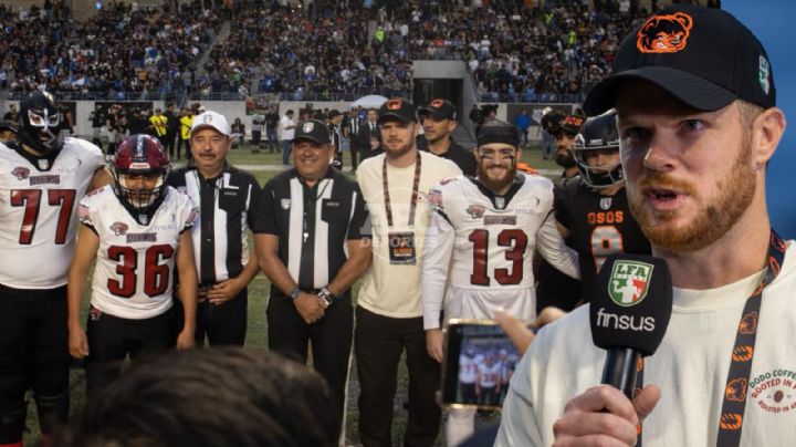 Sam Darnold, quarterback campeón del Super Bowl en NFL, engalana el partido de Osos de Monterrey