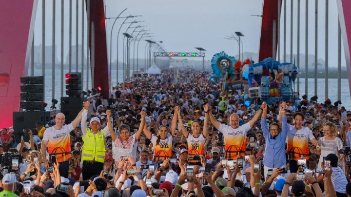 Claudia Sheinbaum inaugura el Puente Nichupté en Cancún, Quintana Roo