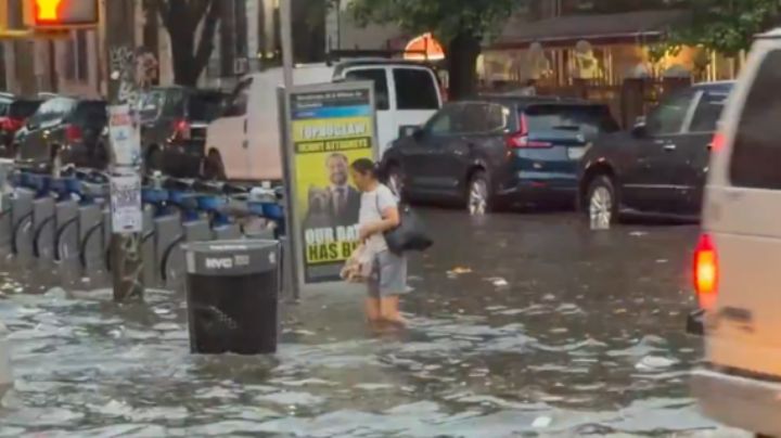 Intensa tormenta deja inundaciones y 10 mil personas sin luz en Nueva York