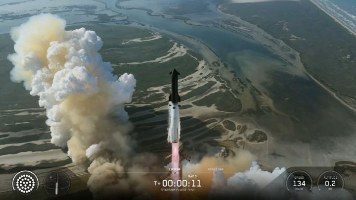 Lanza SpaceX con éxito su Starship V3