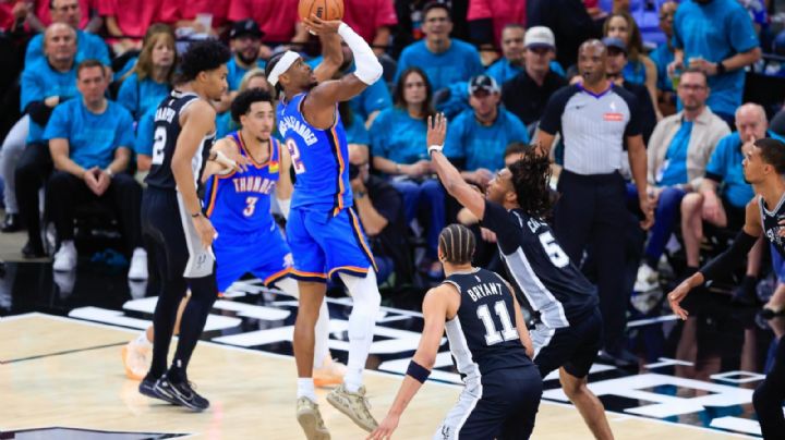 NBA: Oklahoma City Thunder vence a Spurs y toma la ventaja en la final del Oeste