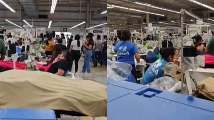 "Nos dieron 180 pesos" Trabajadores de maquiladora protestan por reparto de utilidades