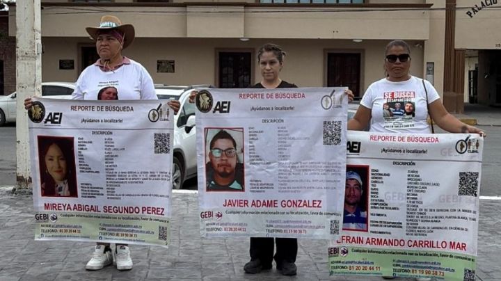 Protestan en Ciénega de Flores por personas desaparecidas