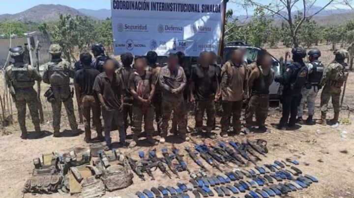 Detiene Marina a 13 personas tras repeler agresión en Sinaloa