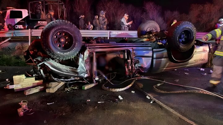 Hombre de Tamaulipas muere tras aparatosa volcadura en Montemorelos