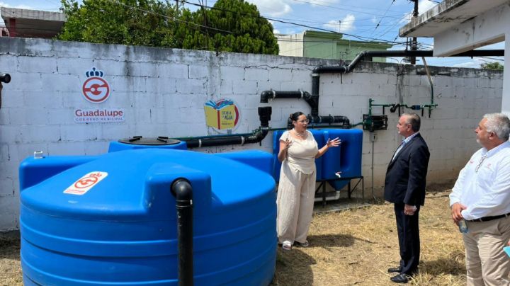 Guadalupe y Arca Continental llevarán sistemas de captación pluvial a 25 escuelas más