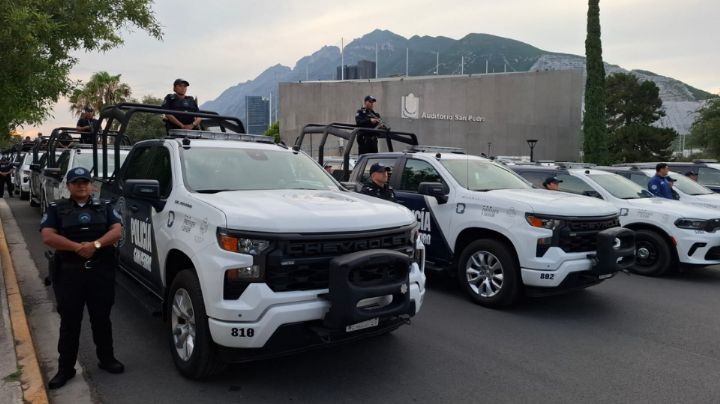 Refuerzan seguridad en San Pedro y San Nicolás con equipamiento y nuevos elementos