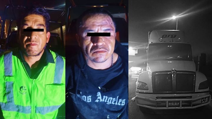 Detienen a dos hombres por intentar robar tractocamion en Apodaca